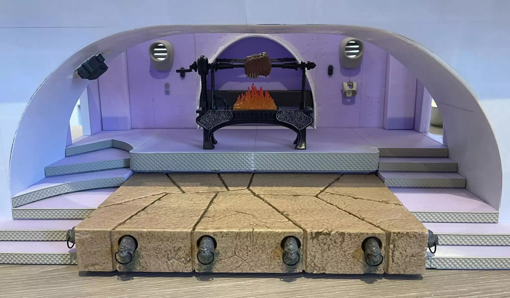 Jabbas Throne Area - small Foam version - 1-6 Hottoys 3D print model_17