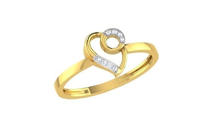 Solitaire Engagement Wedding Band Ring 3D print model