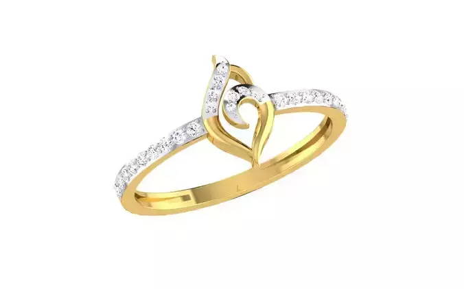Solitaire Engagement Ring 3dm STL OBJ FBX Render Details