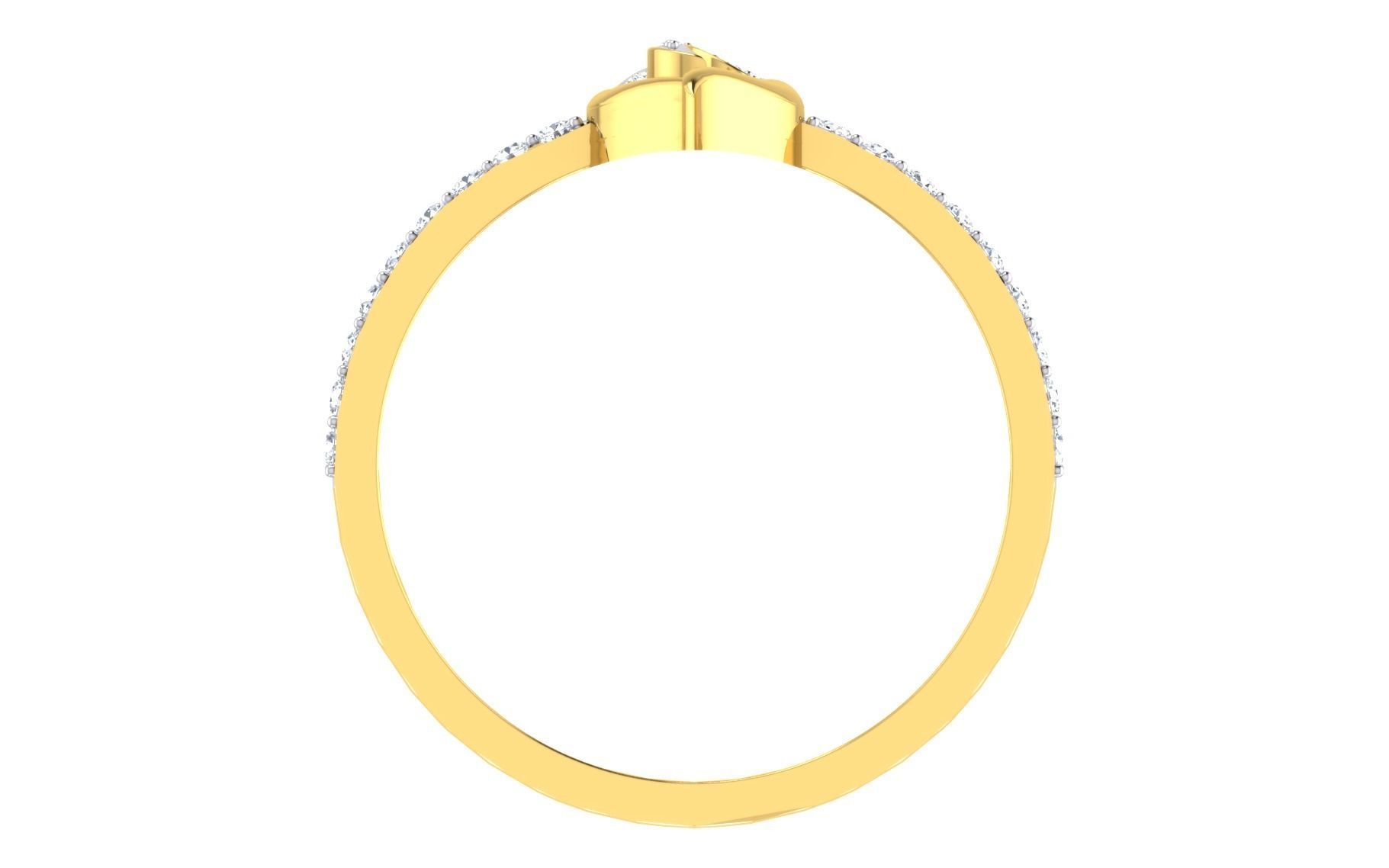 Solitaire Engagement Ring 3dm STL OBJ FBX Render Details 3D print model_3