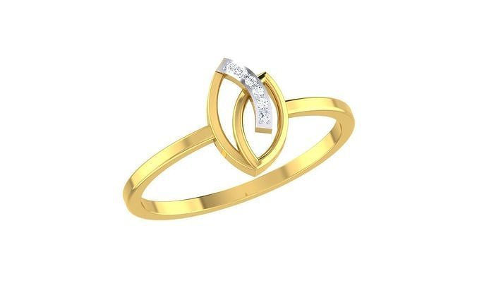 Solitaire Engagement Wedding Band Ring 3D print model