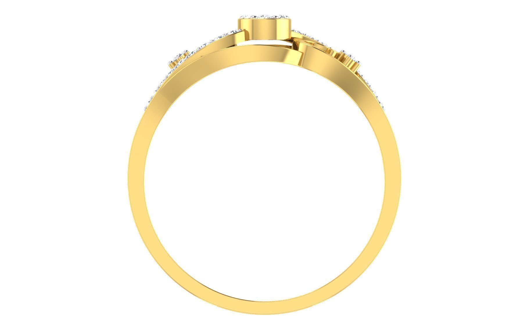 Solitaire Engagement Wedding Ring 3dm STL OBJ FBX Render Details 3D print model_2