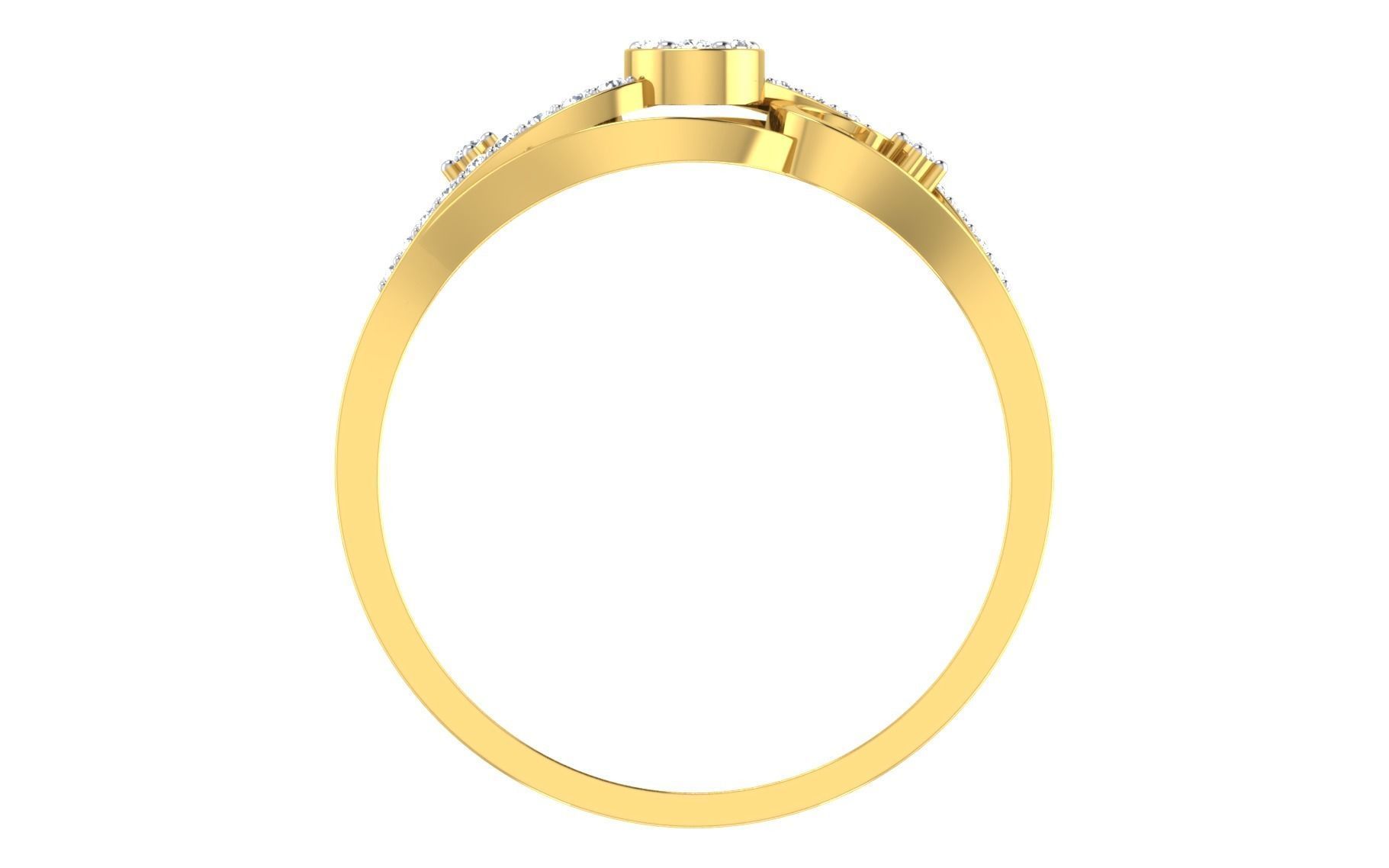 Solitaire Engagement Wedding Ring 3dm STL OBJ FBX Render Details 3D print model_3