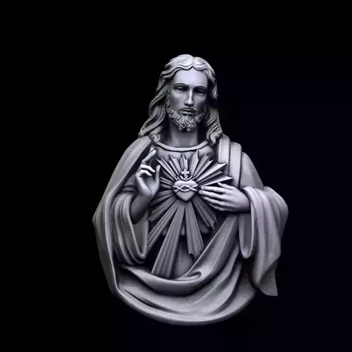 Jesus sculpture 3D print model