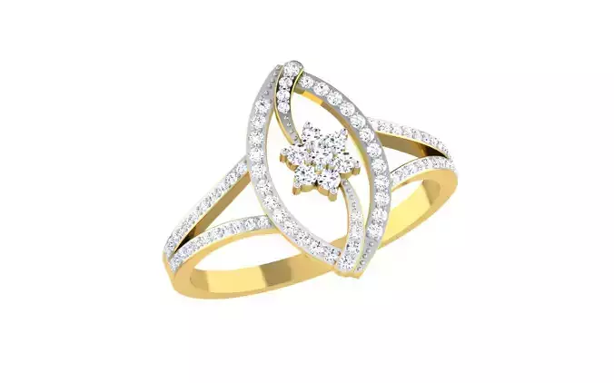 Solitaire Engagement Wedding Ring 3dm STL OBJ FBX Render Details