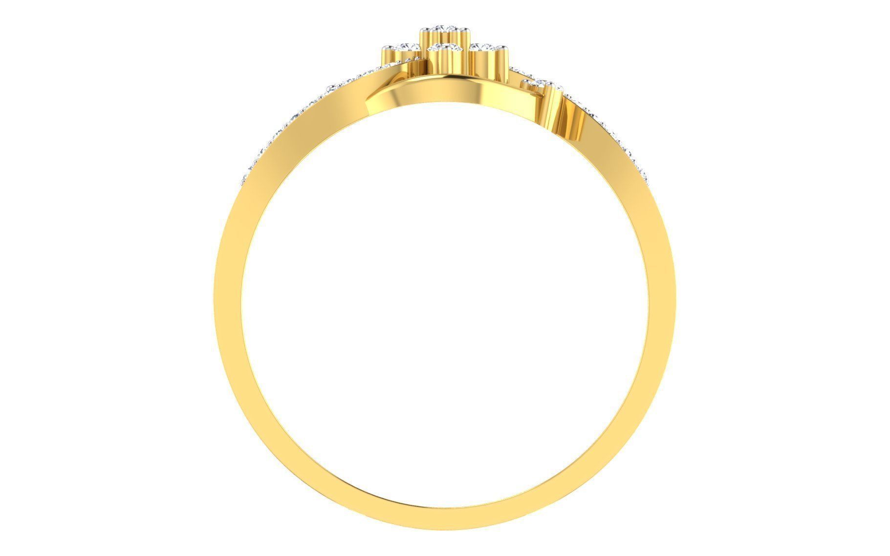 Solitaire Engagement Ring 3dm STL OBJ FBX Render Details 3D print model_2