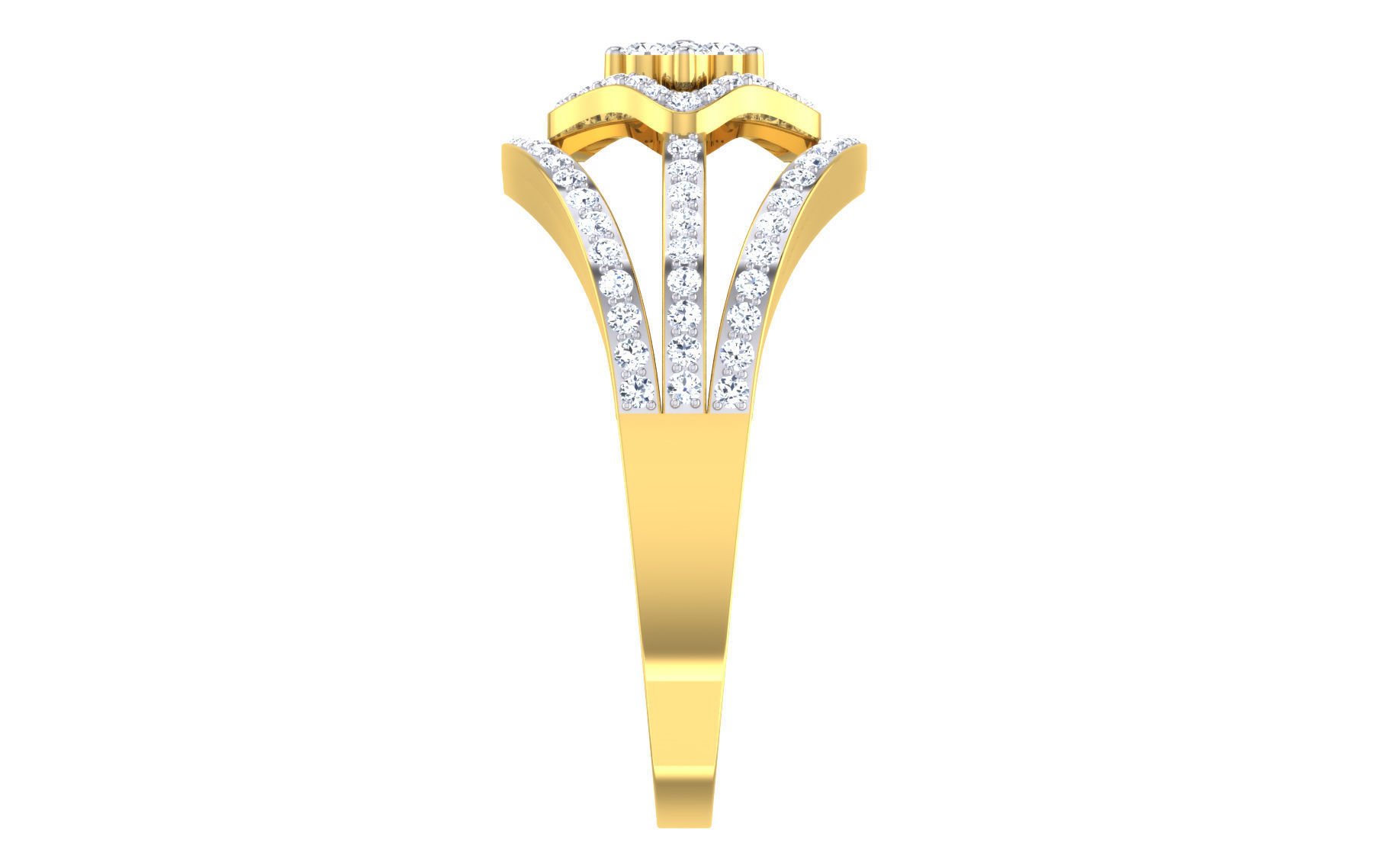 Solitaire Engagement Wedding Ring 3dm STL OBJ FBX Render Details 3D print model_4
