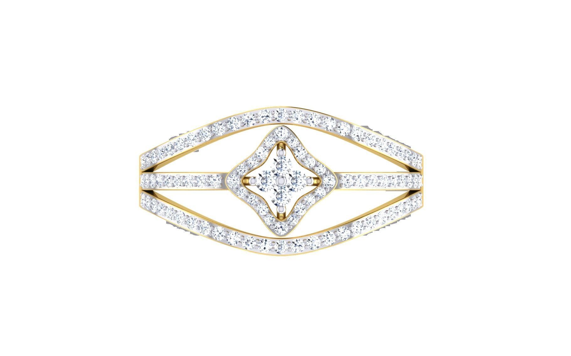 Solitaire Engagement Wedding Ring 3dm STL OBJ FBX Render Details 3D print model_7