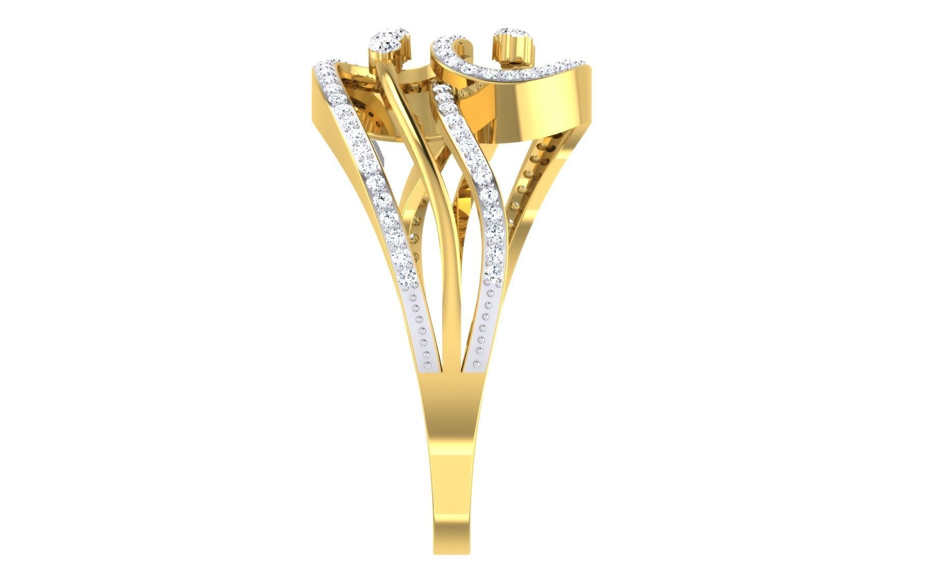 Solitaire Engagement Wedding Ring 3dm STL OBJ FBX Render Details 3D print model_5
