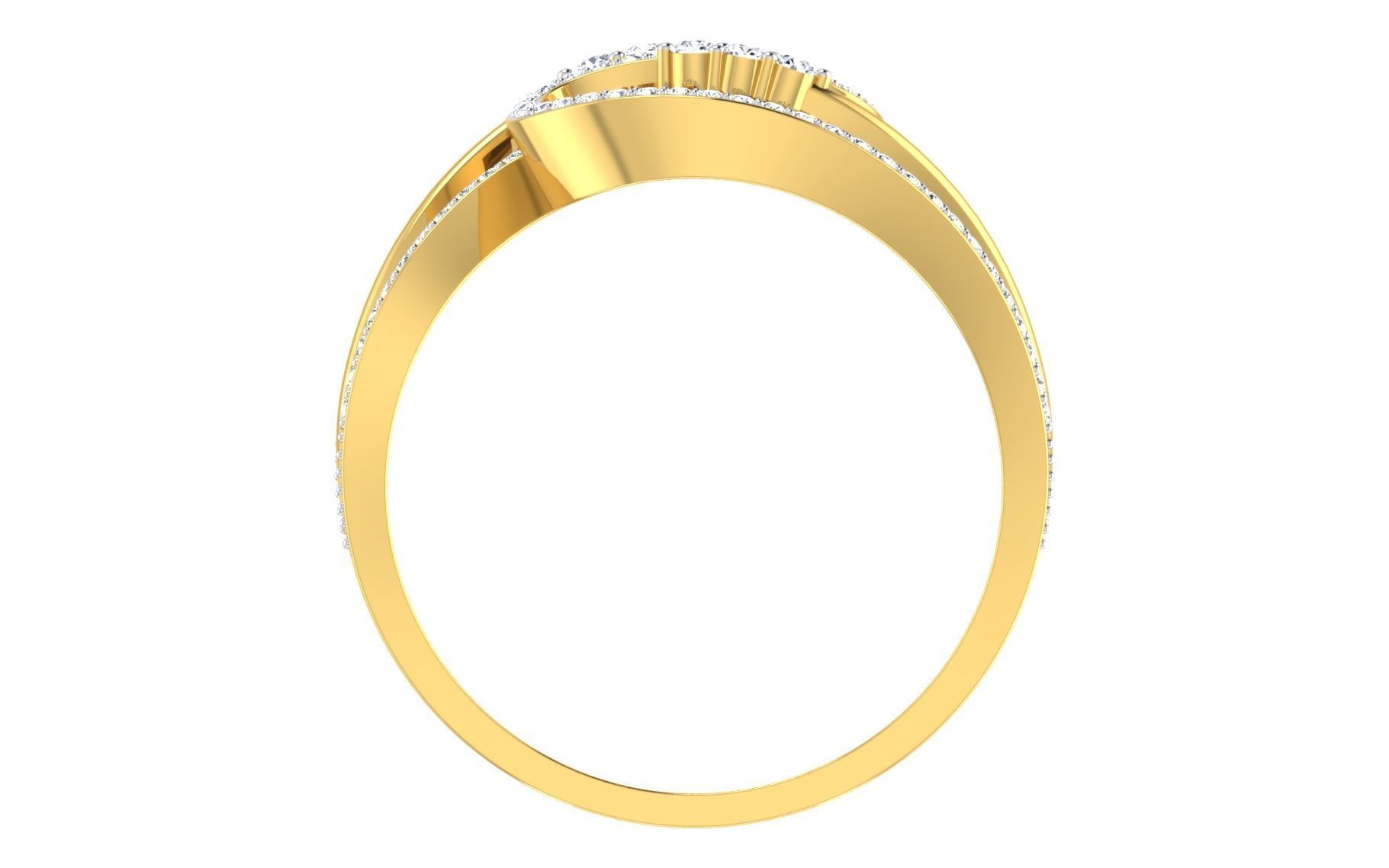 Solitaire Engagement Wedding Ring 3dm STL OBJ FBX Render Details 3D print model_3