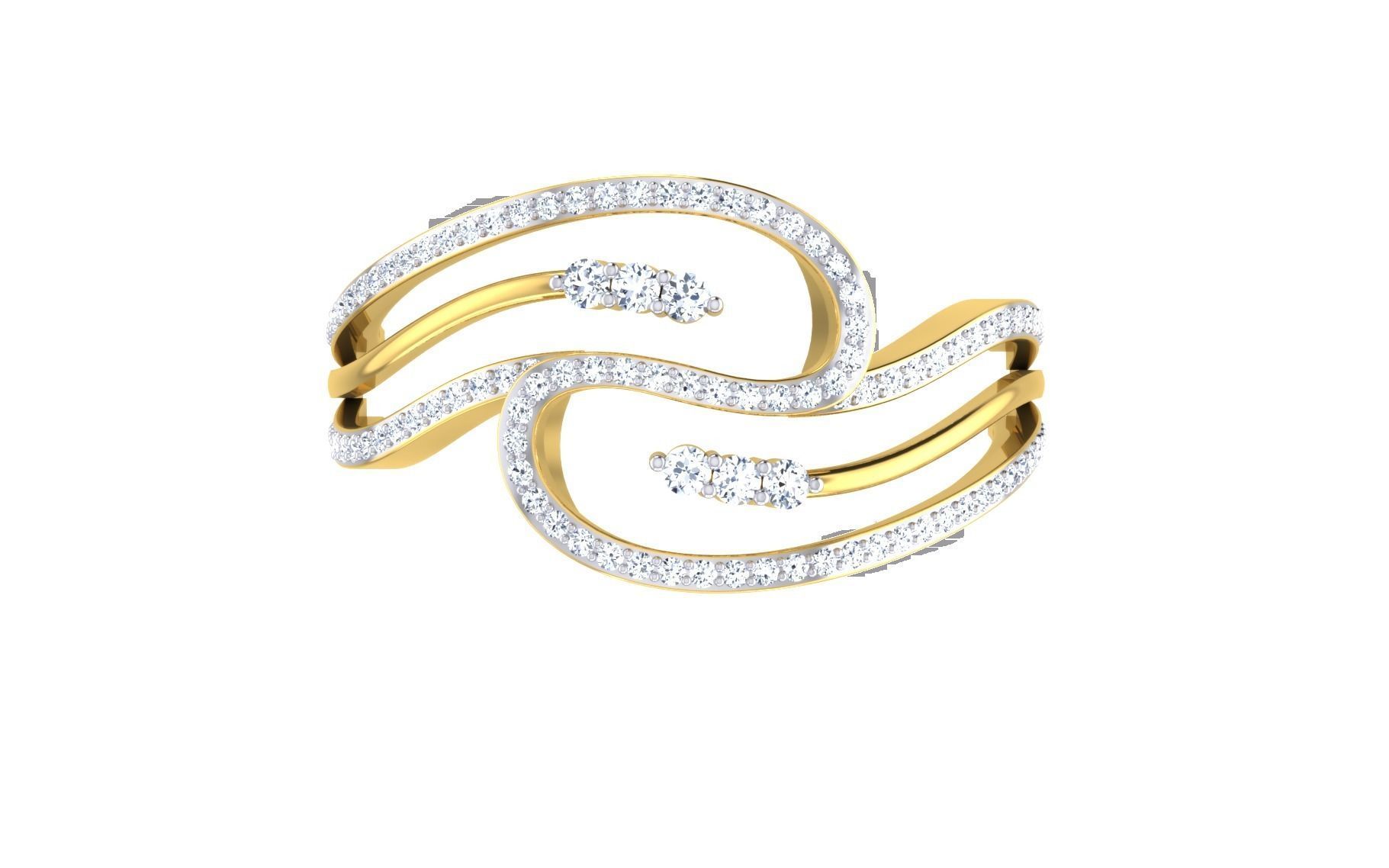 Solitaire Engagement Wedding Ring 3dm STL OBJ FBX Render Details 3D print model_7