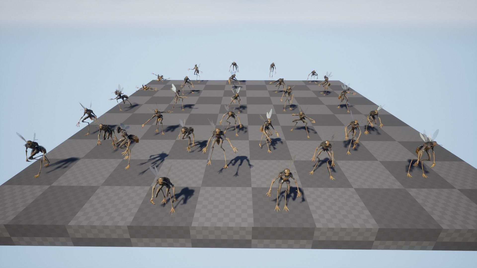 Insect Creature Low-poly 3D model_16