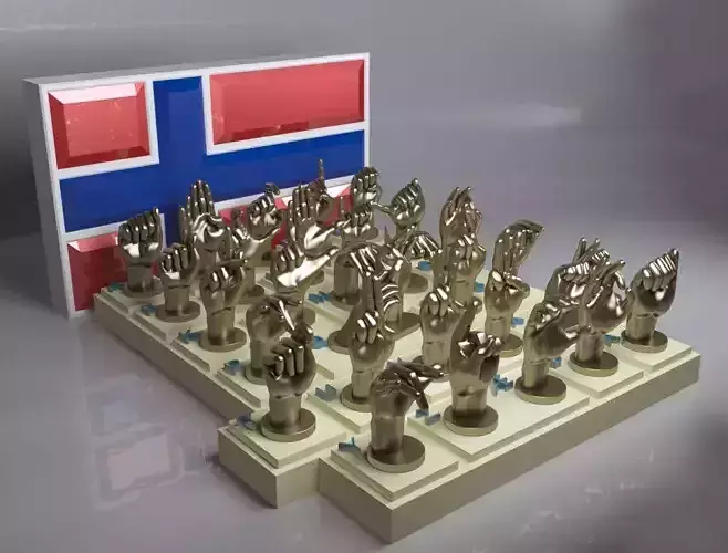 NSL Alphabet 3D print model