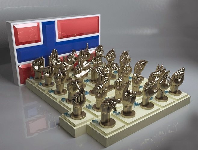 NSL Alphabet 3D print model