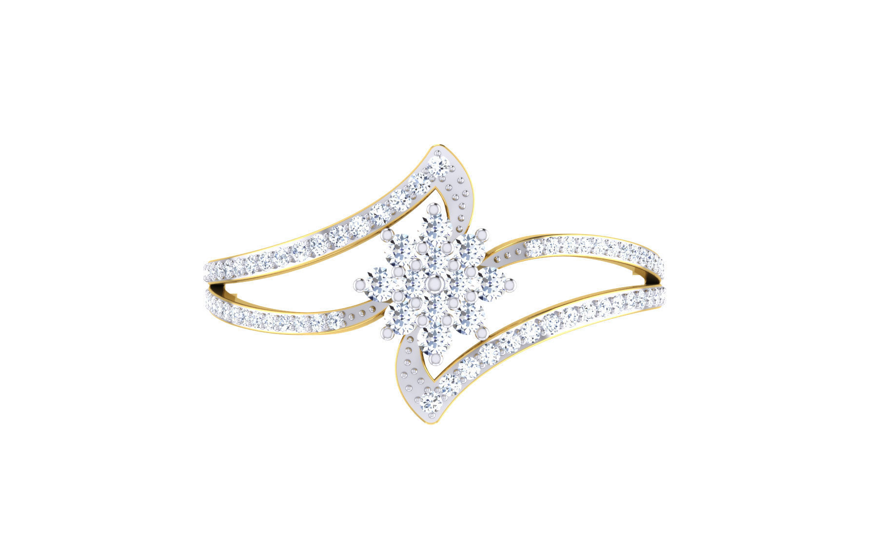 Solitaire Engagement Wedding Ring 3dm STL OBJ FBX Render Details 3D print model_6