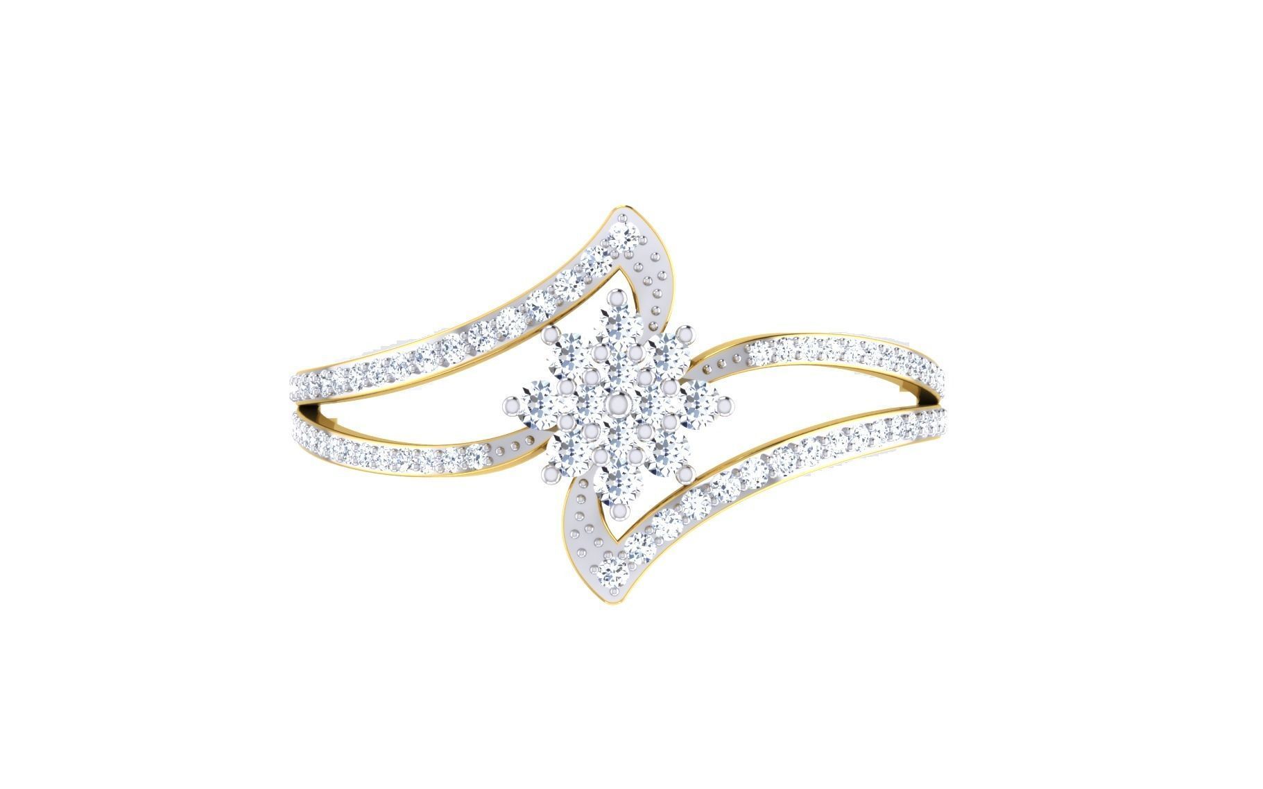 Solitaire Engagement Wedding Ring 3dm STL OBJ FBX Render Details 3D print model_7