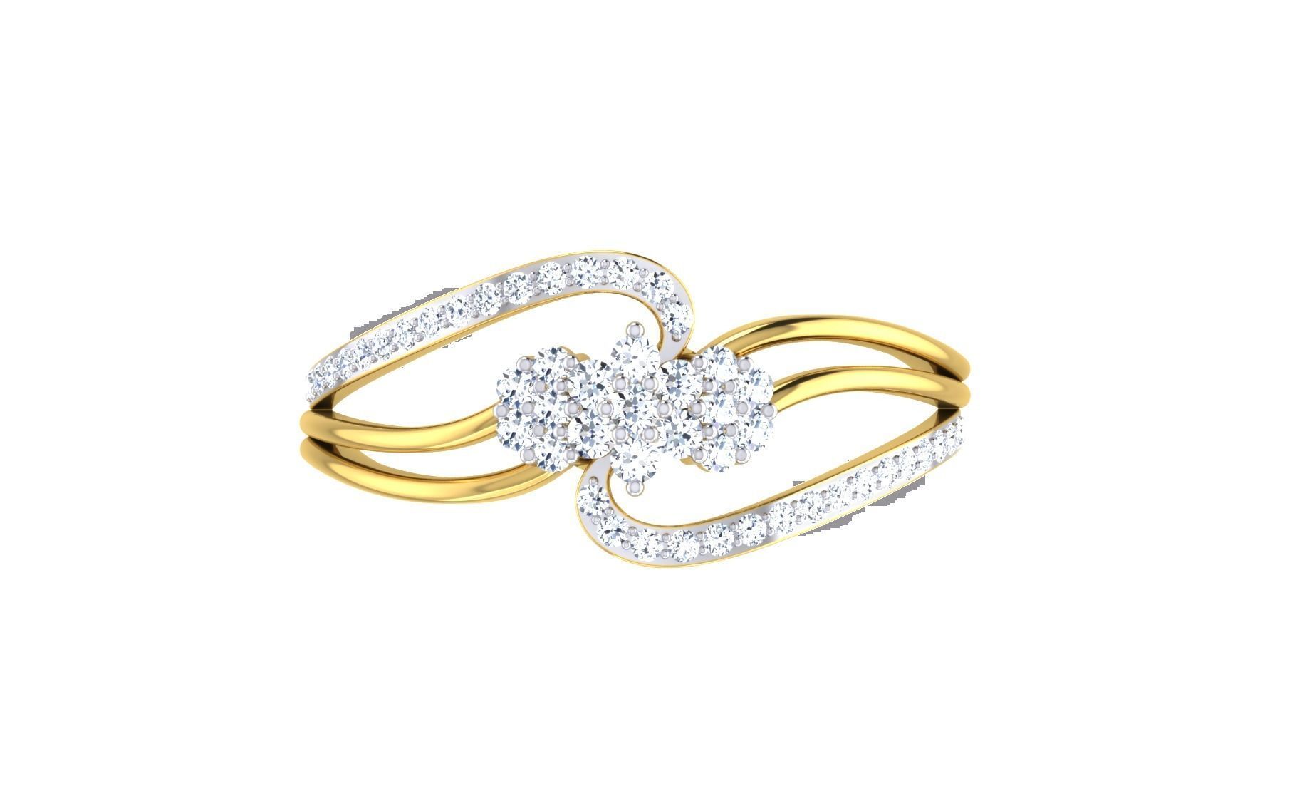 Solitaire Engagement Wedding Ring 3dm STL OBJ FBX Render Details 3D print model_7