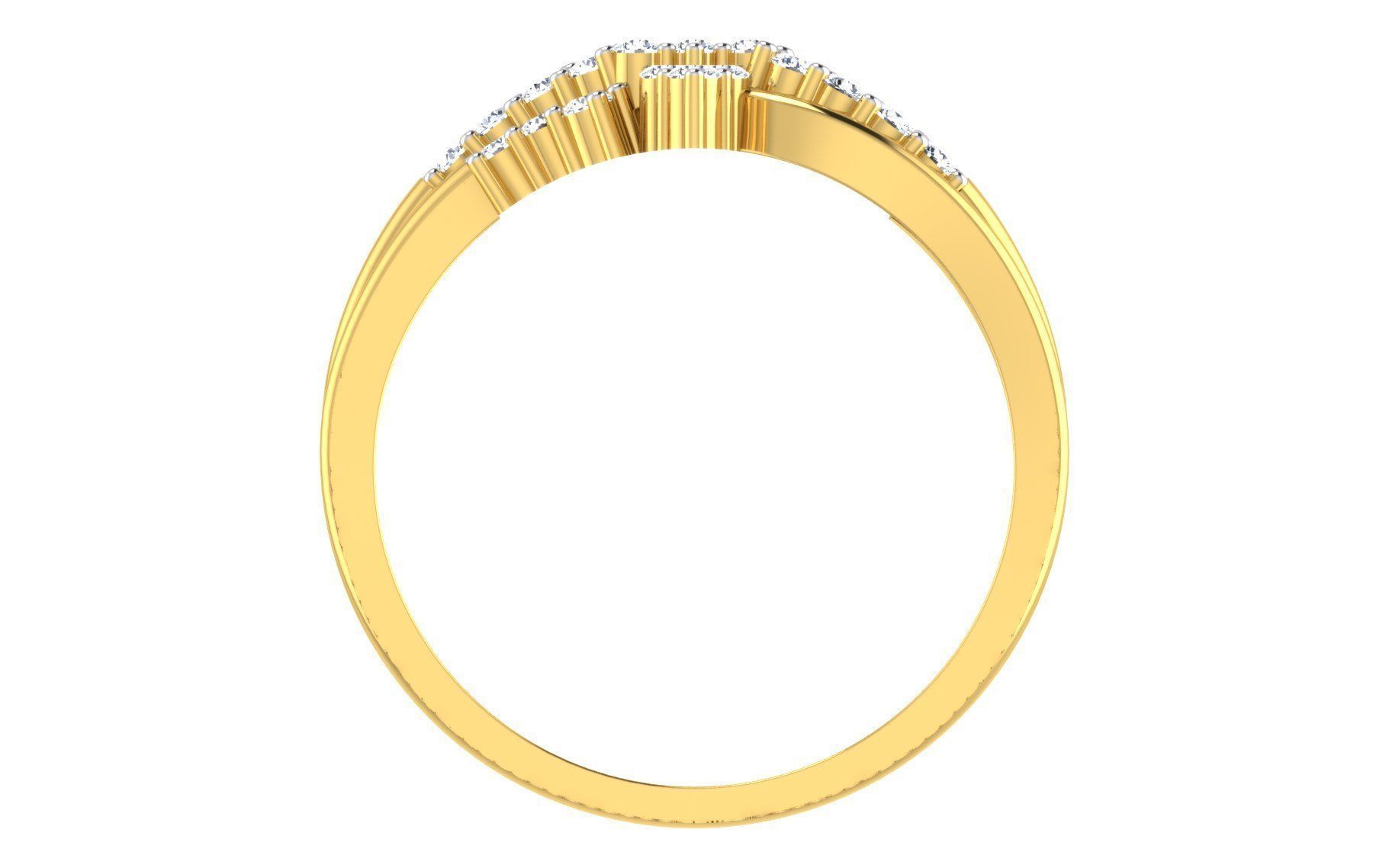 Solitaire Engagement Wedding Ring 3dm STL OBJ FBX Render Details 3D print model_2