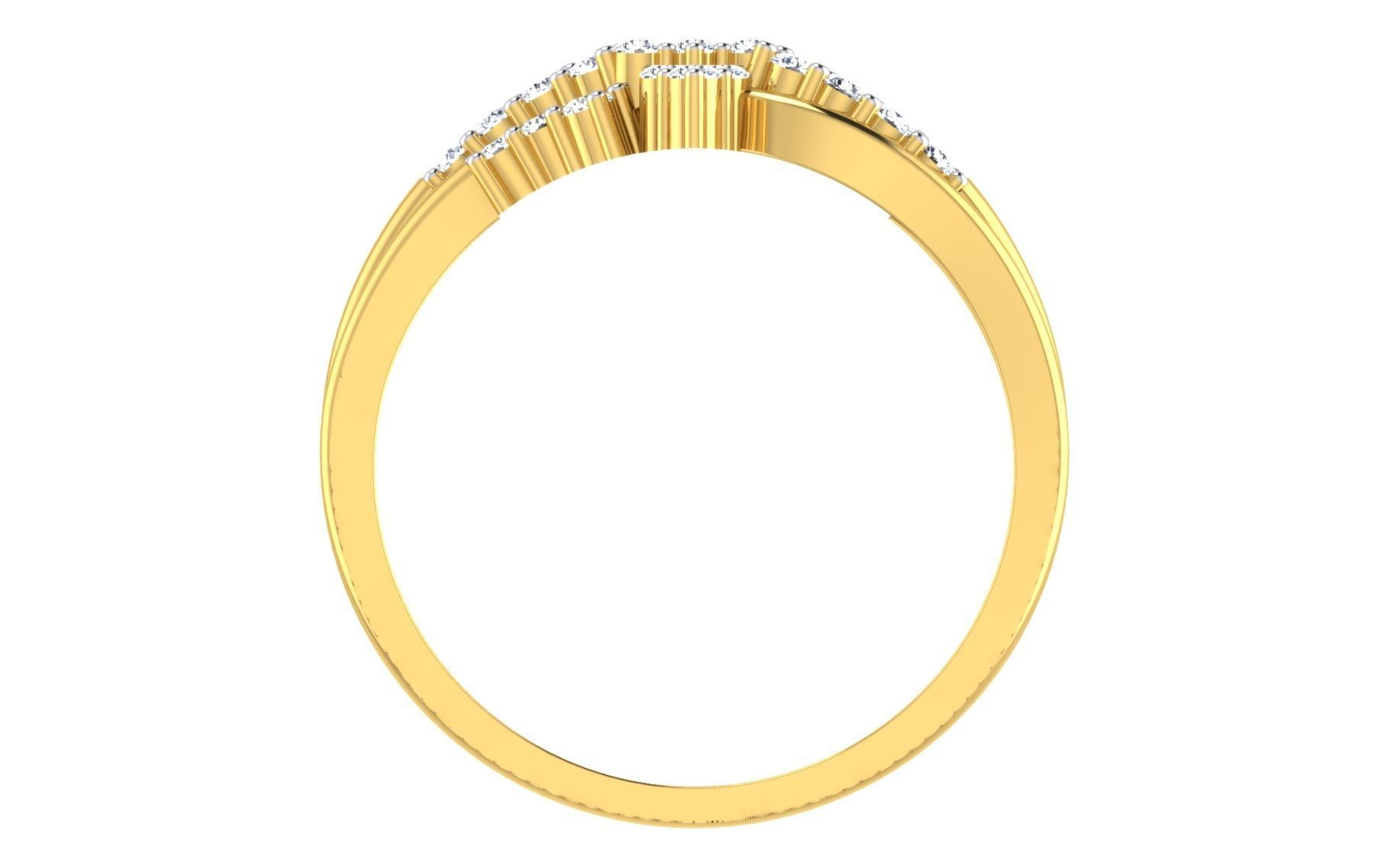 Solitaire Engagement Wedding Ring 3dm STL OBJ FBX Render Details 3D print model_3