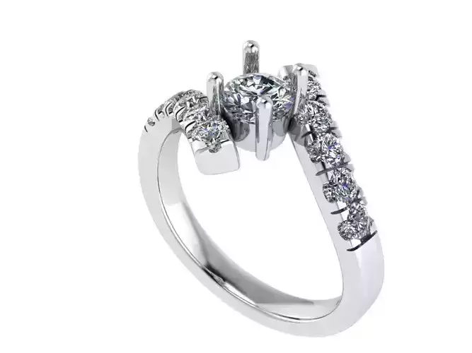 Bypass Diamond Ring 1200
