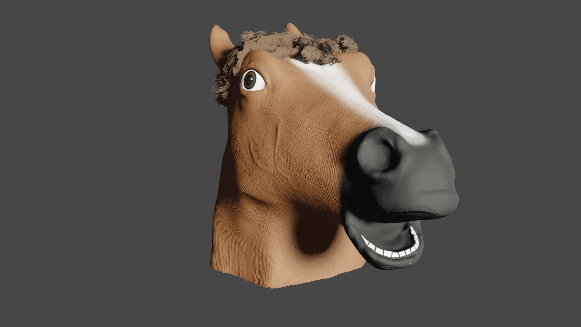 Relatively Accurate Horse Mask Free 3D model_3