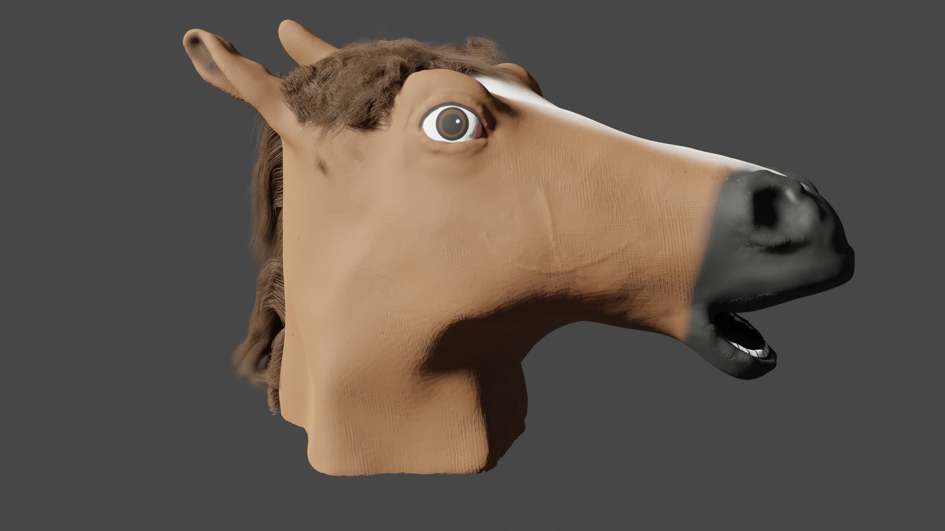 Relatively Accurate Horse Mask Free 3D model_2