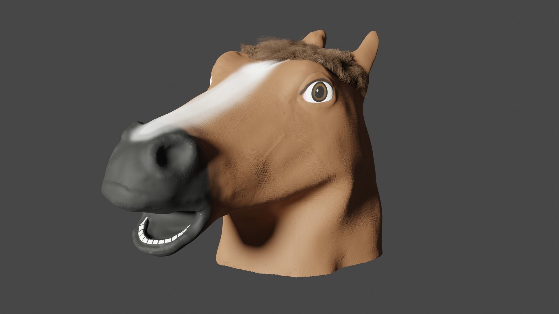 Relatively Accurate Horse Mask Free 3D model_1