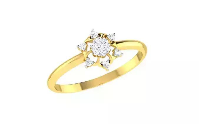 Solitaire Engagement Wedding Band Ring