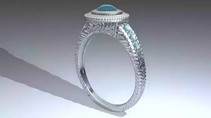 wedding ring 3D print model