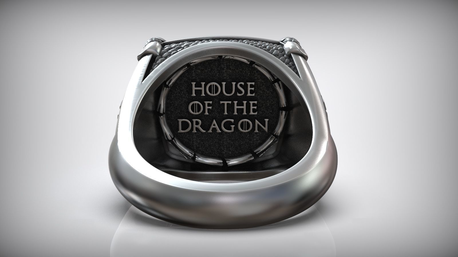 Targaryen House Dragon GOT Symbol Fan Art Signet 3D print model_2