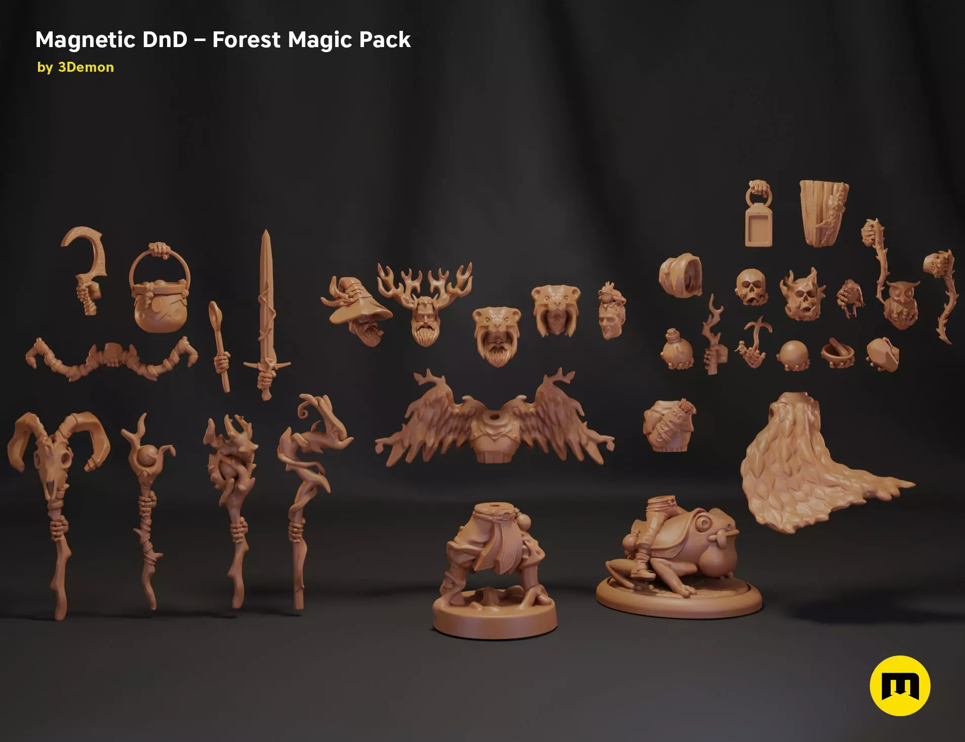 Magnetic DnD - Forest Magic Pack 3D print model