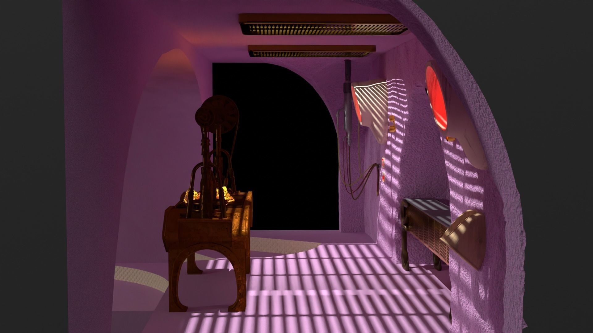 Jabbas Throne Area - Foam version complete set - 1-6 Hottoys 3D Model Collection_18