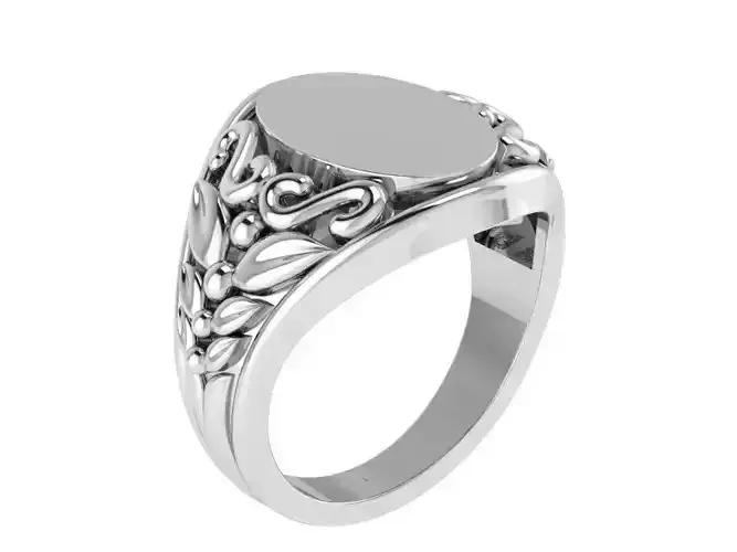 Oval Engraving Ring 1212