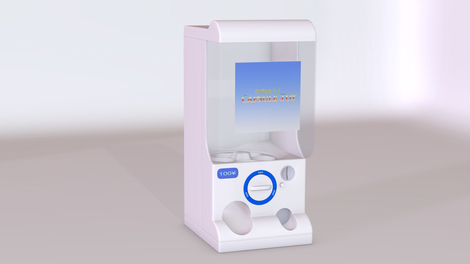 Capsule Toy Machine 3D model_2