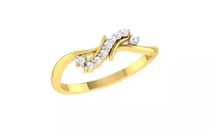 Solitaire Women Engagement Bypass Rings