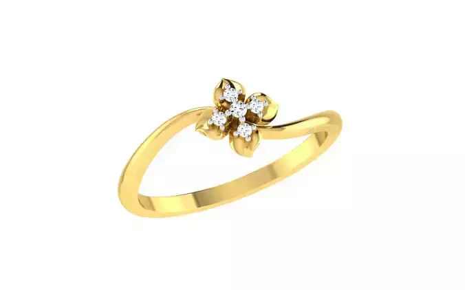 Solitaire Women Engagement Bypass Rings