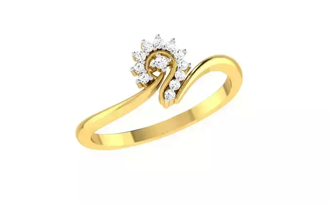 Solitaire Women Engagement Bypass Rings