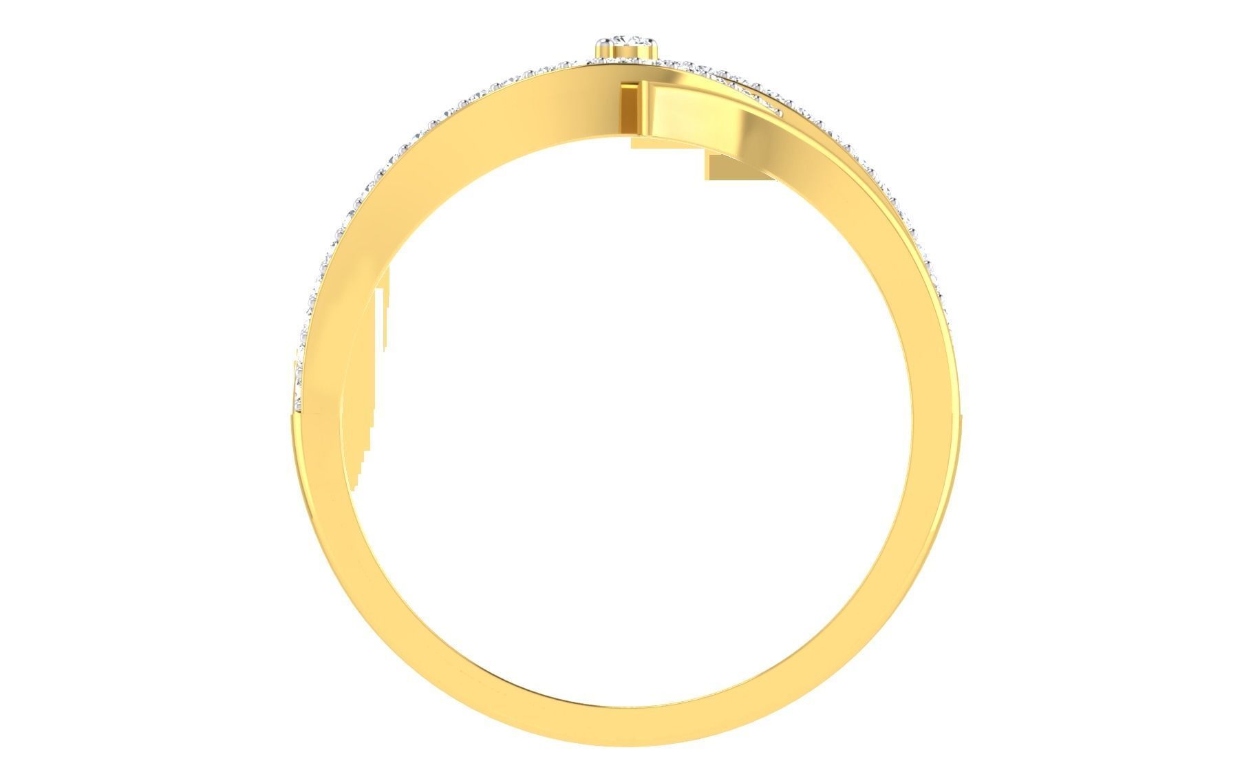 Solitaire Engagement Wedding Ring 3dm STL OBJ FBX Render Details 3D print model_3