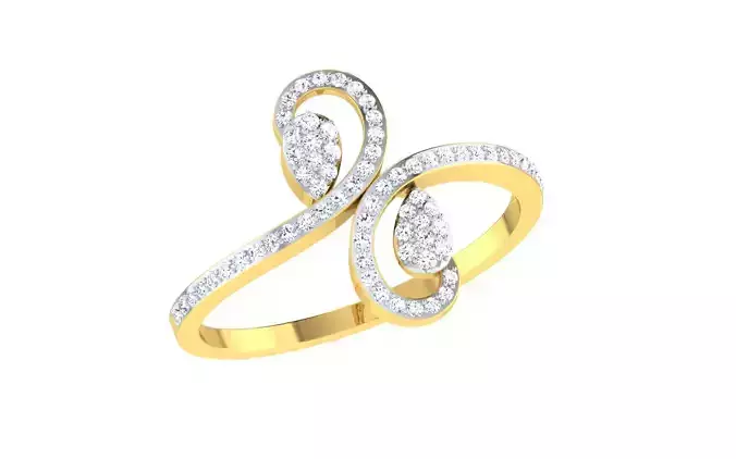 Solitaire Engagement Ring 3dm STL OBJ FBX Render Details