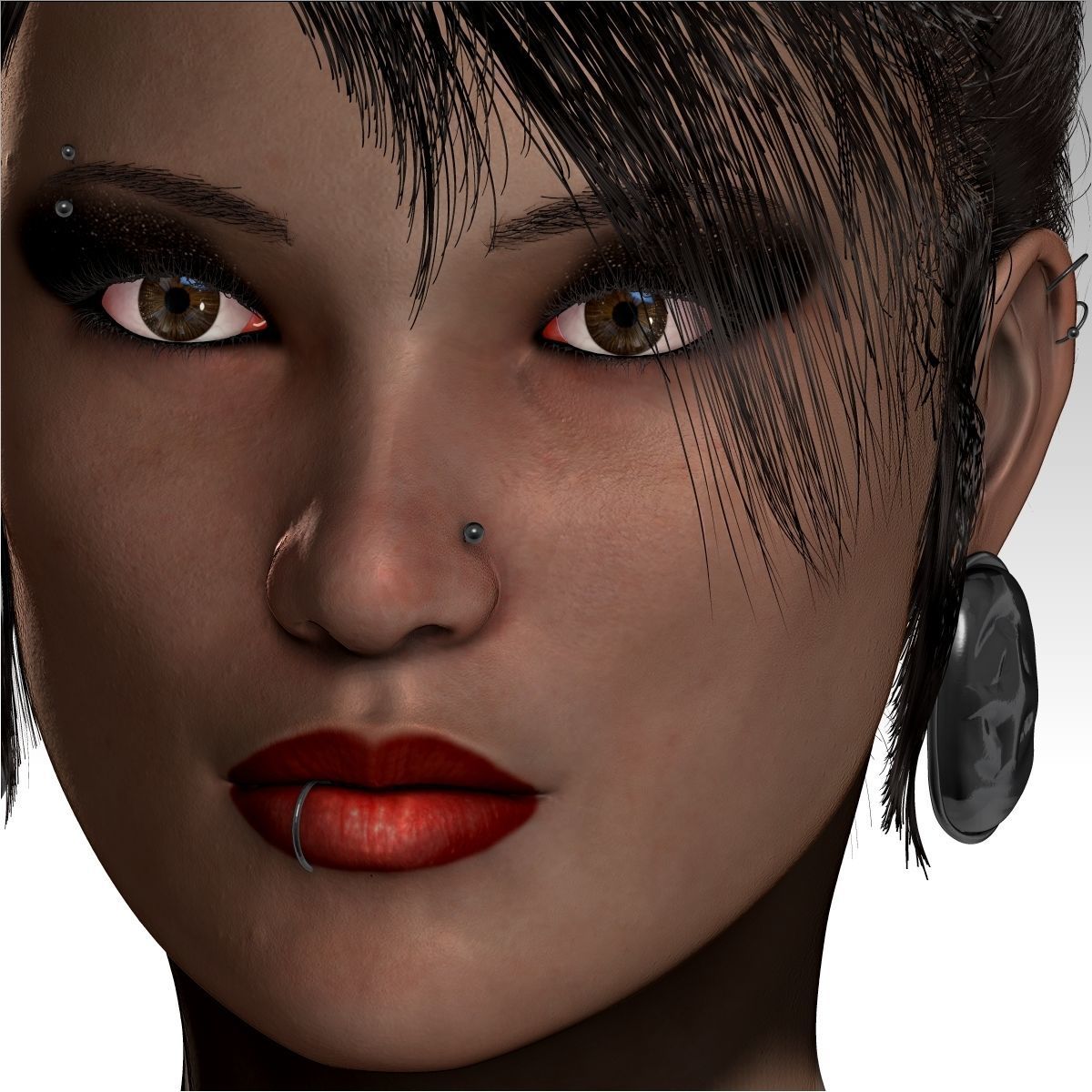 Chandra Female zbrush Model 3D model_11