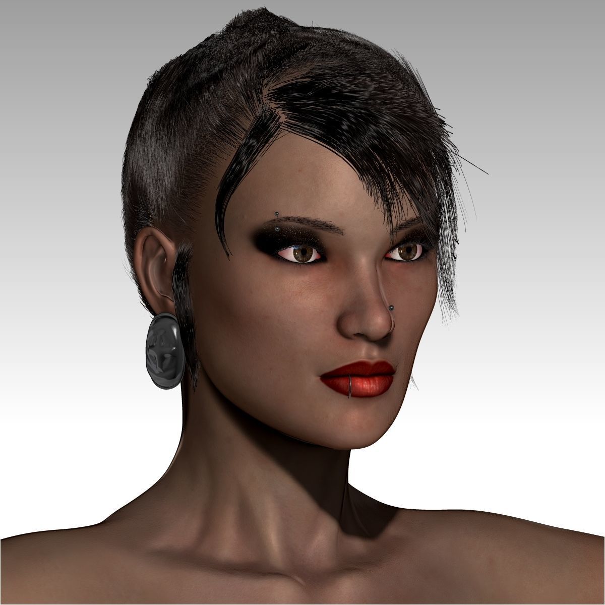 Chandra Female zbrush Model 3D model_8