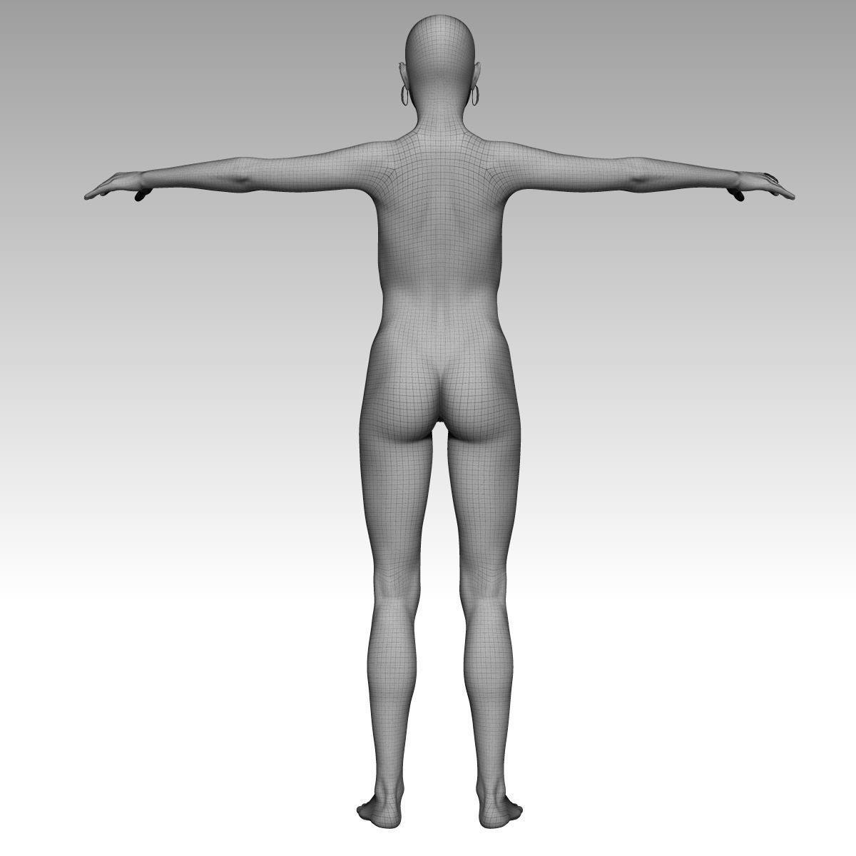 Chandra Female zbrush Model 3D model_23