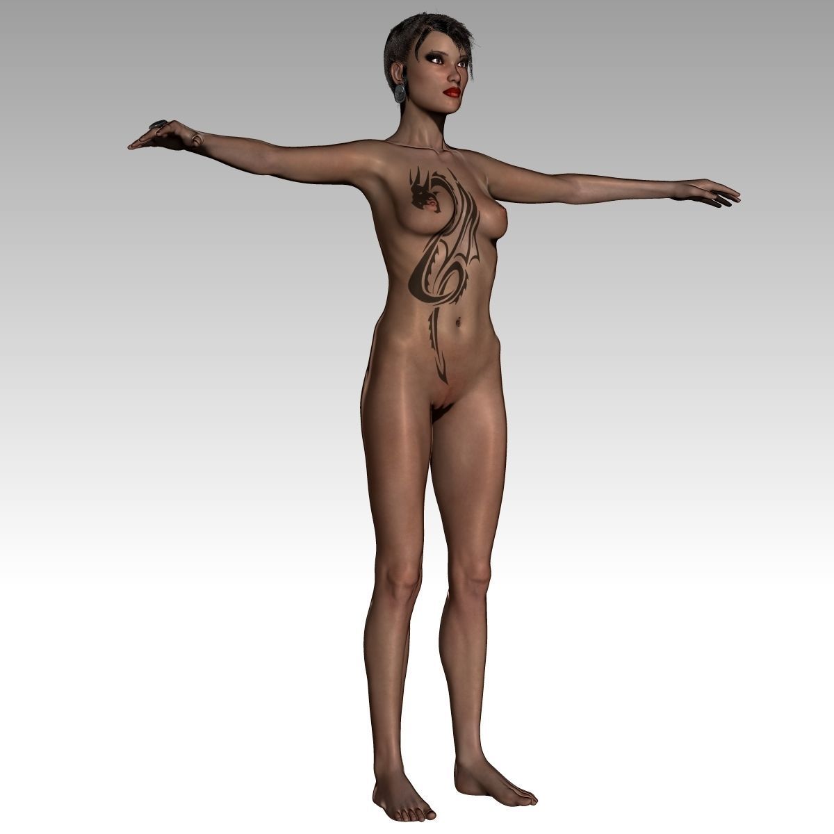 Chandra Female zbrush Model 3D model_3