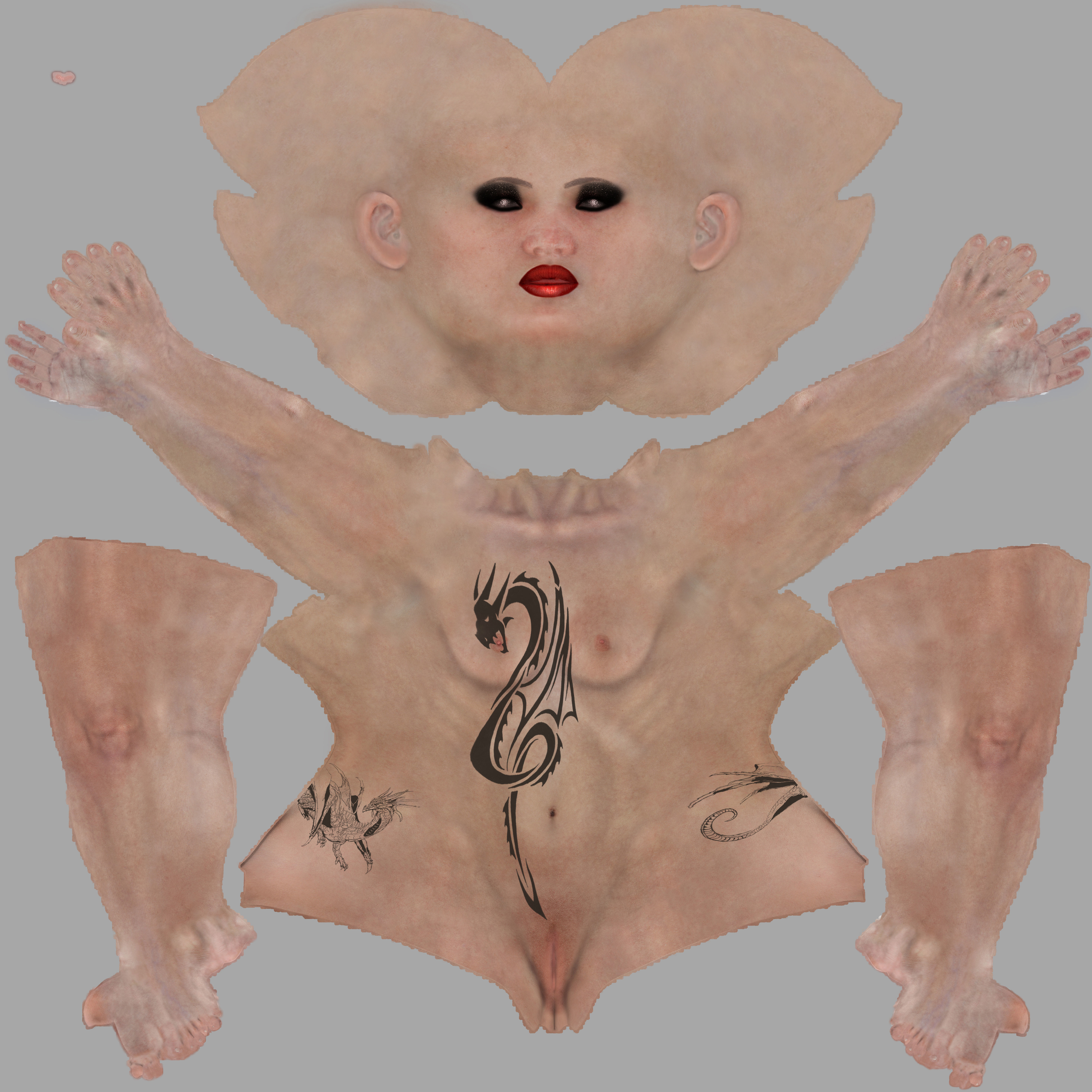 Chandra Female zbrush Model 3D model_28