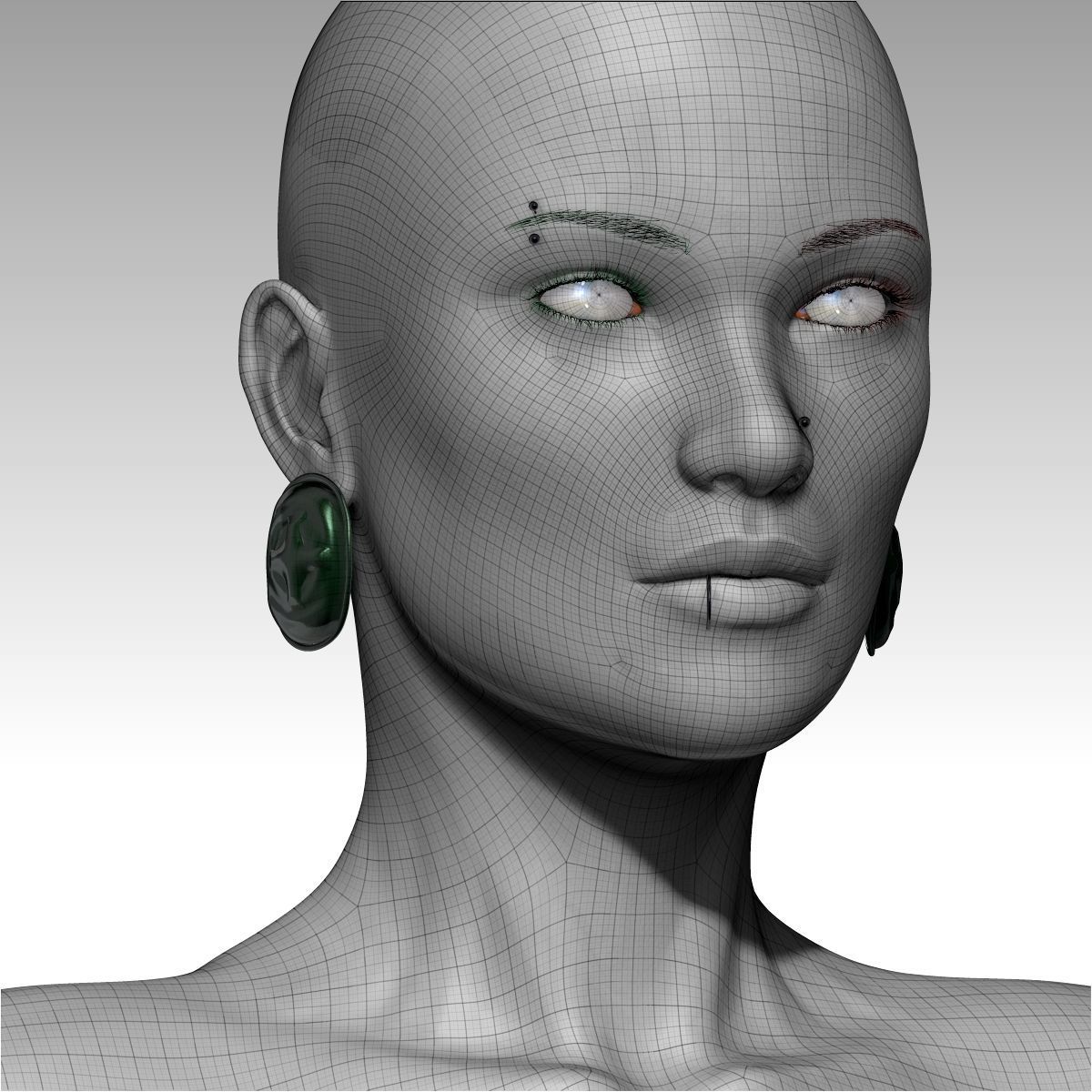 Chandra Female zbrush Model 3D model_25