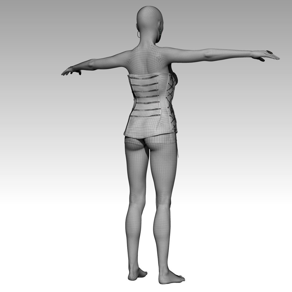 Chandra Female zbrush Model 3D model_22