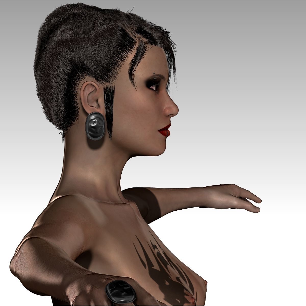 Chandra Female zbrush Model 3D model_9