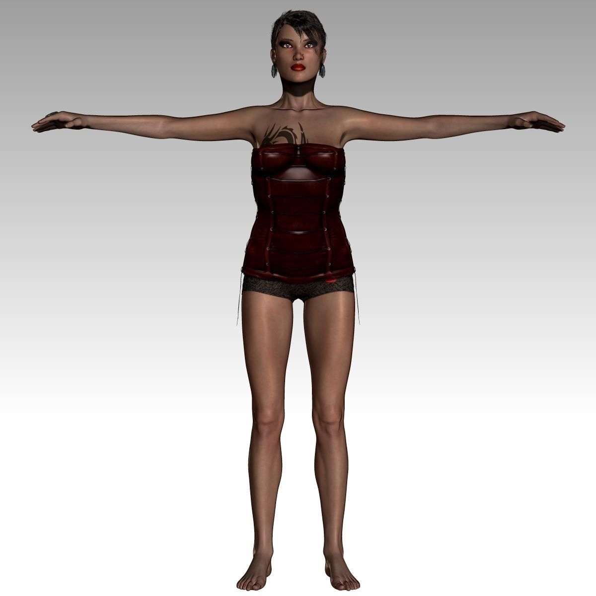 Chandra Female zbrush Model 3D model_1