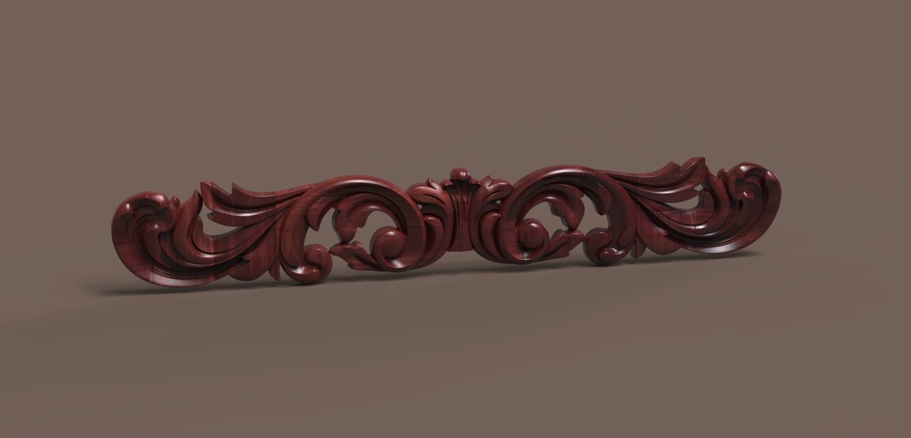 Wood carving decoration 3D model_5