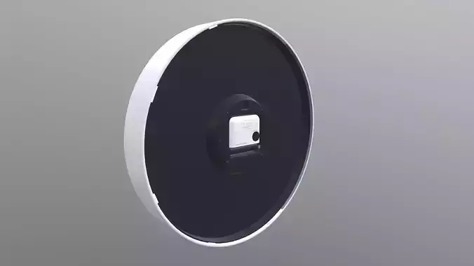 Analog Digital Wall Clock 3D model
